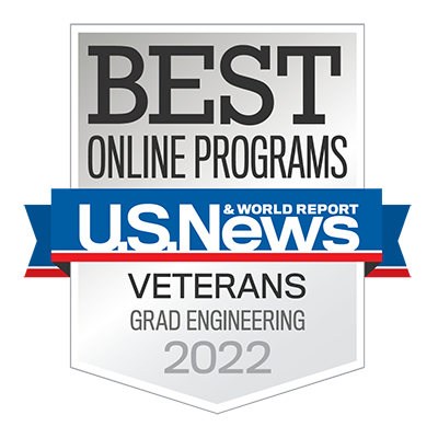 US News and World Report: Best Online Programs - Veterans Graduate Engineering 2022