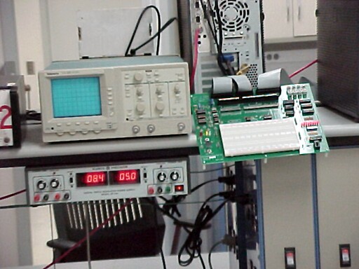 All types of test equipment are available for in-house student use