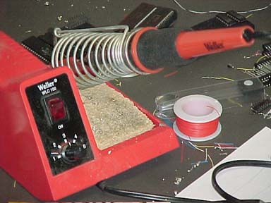 Soldering iron: a large part of prototyping