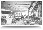 figure 8. People working inside the early EE building.
