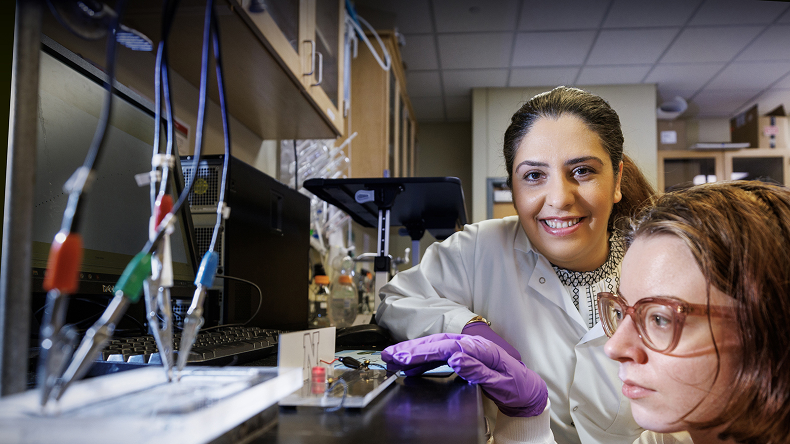 Mona Bavarian, assistant professor of chemical and biomolecular engineering at Nebraska, has received a $576,802 grant from the National Science Foundation’s Faculty Early Career Development Program to develop an advanced manufacturing platform for polymer coatings. (Craig Chandler / University Communication and Marketing)