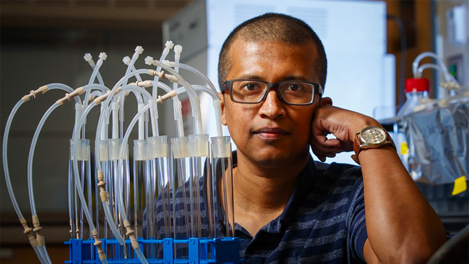 Rajib Saha, associate professor of chemical and biomolecular engineering.
