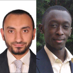 MME graduate student Mahmoud Elzouka (left) and MME assistant professor Sidy Ndao.