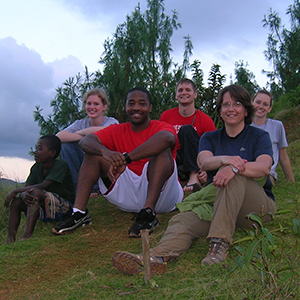 Libby Jones (front right), associate professor of civil engineering and faculty adviser, was part of the UNL Engineers Without Borders team that went to Madagascar in 2010.