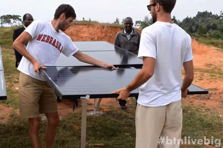 Engineering students part of UNL's World Energy Project team, whose work to bring sustainable energy systems to developing countries is featured in a LiveBIG video.