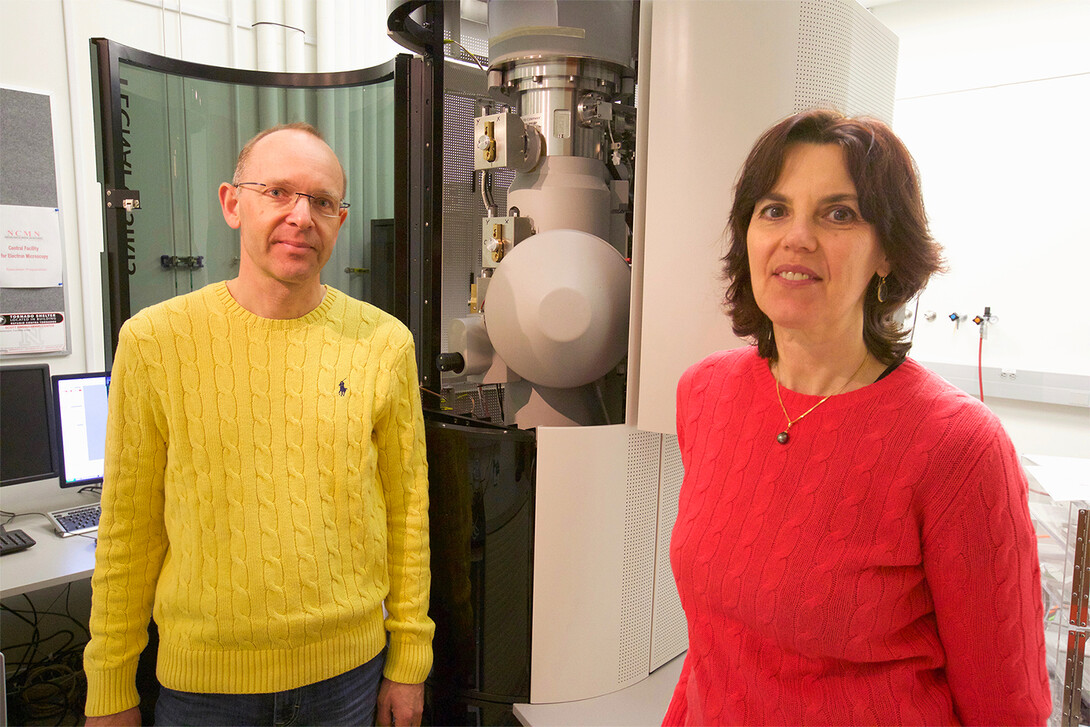 Peter Sutter (left), professor of electrical and computer engineering, and Eli Sutter, professor of mechanical and materials engineering, are among the 45 Nebraska Engineering researchers on a prestigious 2024 list of the world's most influential researchers.