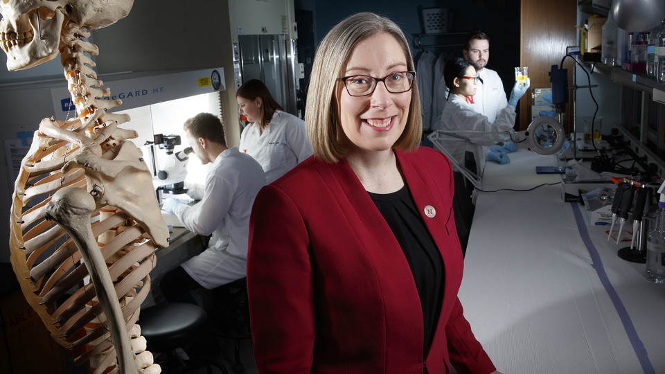 Rebecca Wachs, assistant professor of biological systems engineering, earned a National Science Foundation CAREER award to support her development of a non-opioid treatment of back pain. (University Communication)