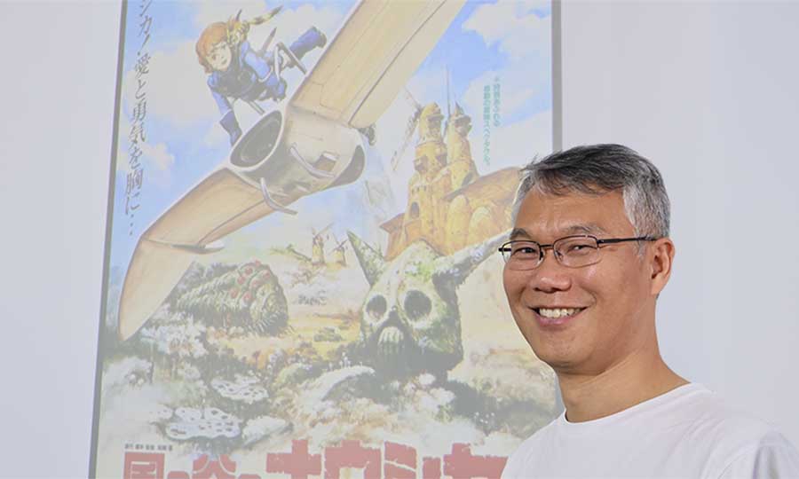 Sangjin Ryu, associate professor of mechanical and materials engineering, often uses examples of anime - such as a clip from “Nausicaä of the Valley of the Wind” - to teach engineering principles to both his students and to general audiences in lectures. (Kate Morgan / College of Engineering)