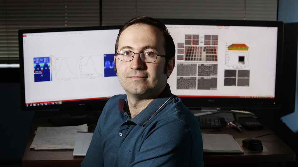 Nebraska’s Christos Argyropoulos has received a three-year, $750,000 early career grant from the Office of Naval Research’s Young Investigator Program. He will use the award to advance research into using ultrafast, short-pulse lasers to modify metal surfaces. The work has potential use in national defense applications.