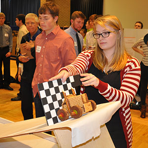 Seventeen teams of students designed cars for the annual Incredible Edible Vehicle Competition.