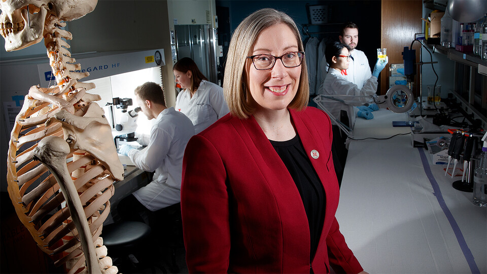 Nebraska’s Rebecca Wachs, assistant professor of biological systems engineering, will lead a five-year project funded by the National Institutes of Health. (University Communication and Marketing)