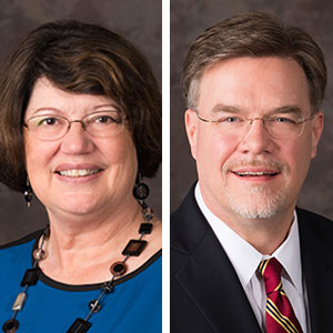 Mary Jensen (left) and Greg Hyslop are new members of the College of Engineering Advisory Board.