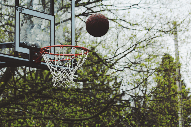 The biological systems engineering team of Matt McManigal, Meghan Biegert, Ryan Stutzman and Tyrell Williams developed a basketball launcher for JP Lord School.