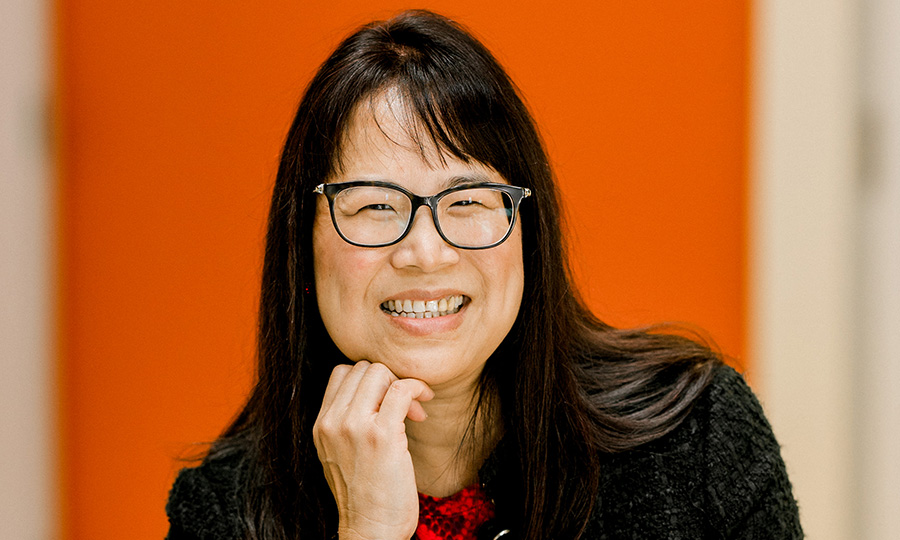 Lily Wang, director of the Durham School of Architectural Engineering and Construction and Charles W. and Margre H. Durham Distinguished Professor