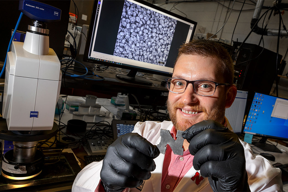 Eric Markvicka, assistant professor of mechanical and materials engineering, is developing new processes for manufacturing rubber that will improve the capabilities of controlling its electrical, thermal and mechanical properties.