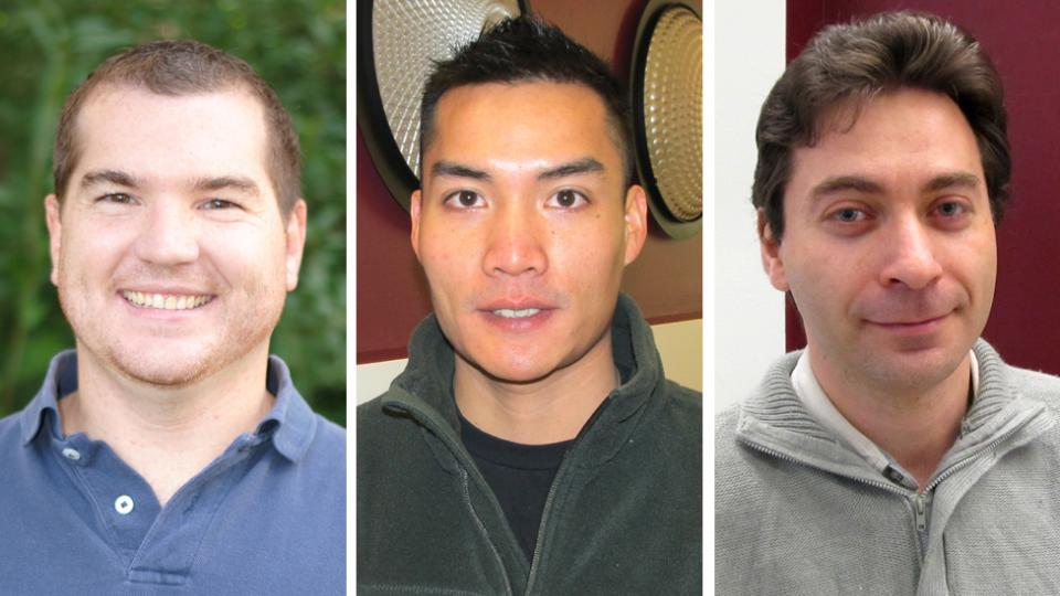 UNL students receiving the 2014 Graduate Research Fellowships from the Nebraska Center for Materials and Nanoscience are Timothy Martin, Dimitry Papkov and Chieu Van Nguyen.