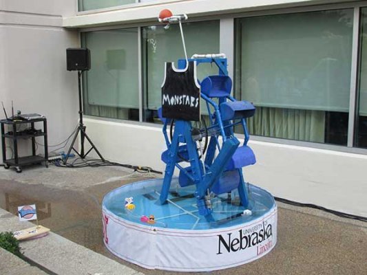 The UNL Fountain Wars team took second place with its 