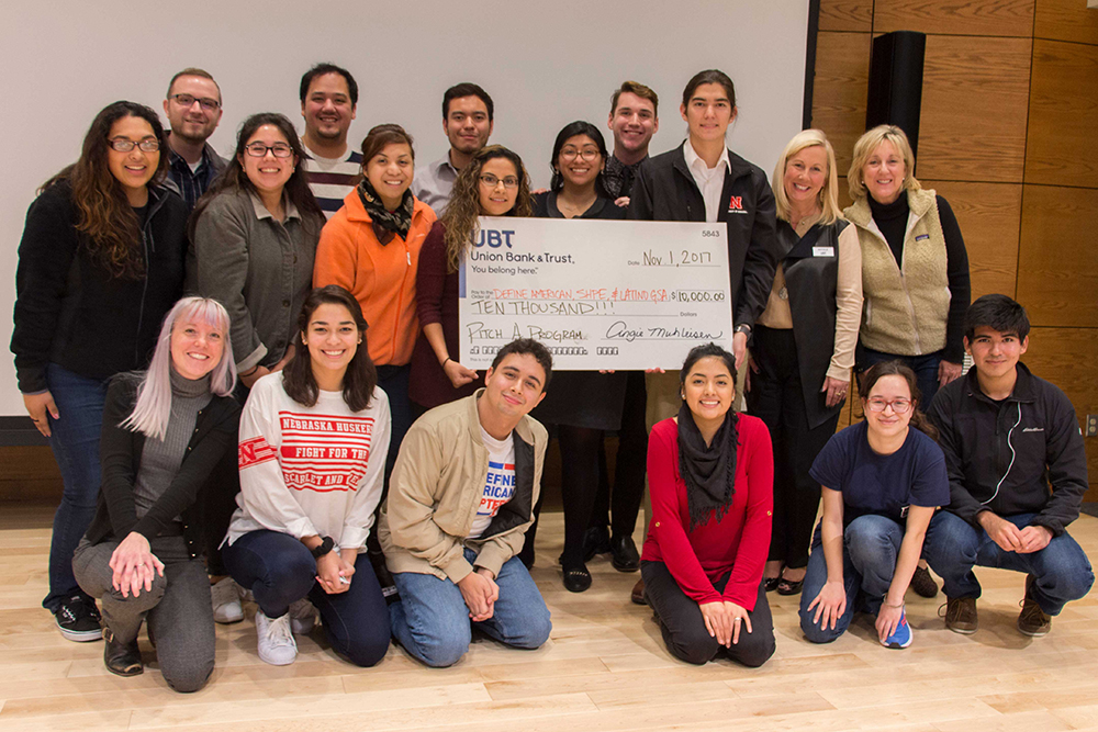 Winners of the 'Pitch A Program' competition was a coalition of Recognized Student Organizations, including members of the Society of Hispanic Professional Engineers, Define American, and the Latino Graduate Student Assembly. 