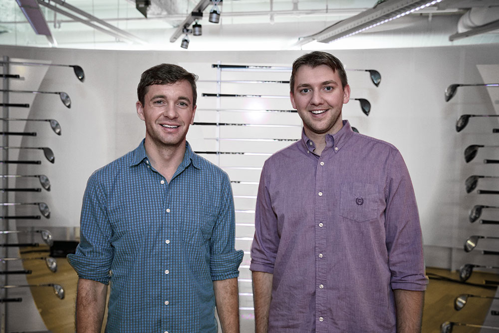 Mechanical and materials engineering alumnus Kyle Hanquist (left) and fellow University of Michigan engineering Ph.D. student Kevin Neitzel are one of the teams competing for the $500,000 top prize on The Golf Channel's 