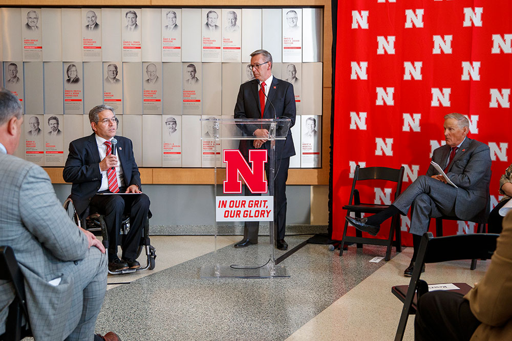 College of Engineering Dean Lance C. Pérez said the new Kiewit Hall will be a 