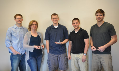 Photo of hte UNL Robotics five NSF Graduate Research Fellows