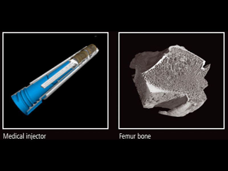 Medical injector and Femur bone