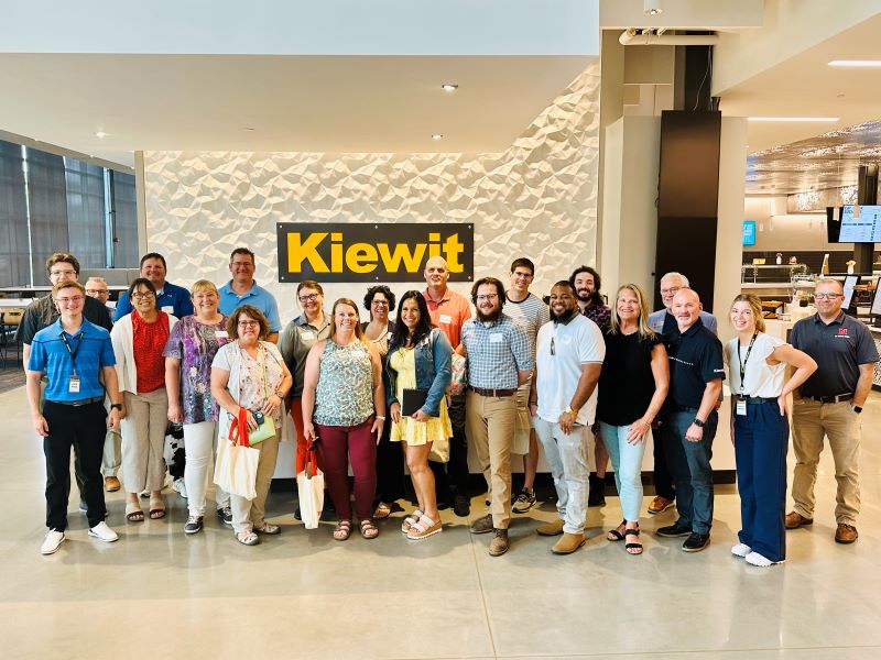 Group photo of teachers at Kiewit University.