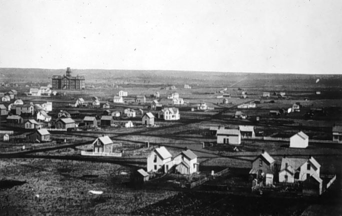Image of old-fashioned town