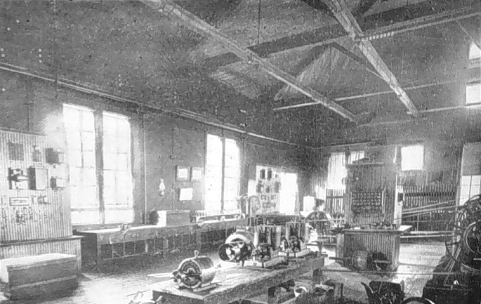 The lab in the EE building around 1904