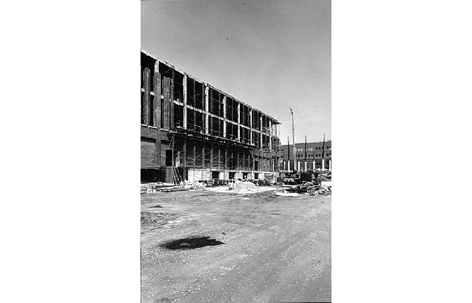 Construction of the NEC building