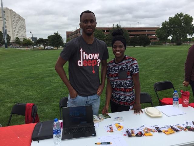 More smiles from Engineering Student Organizations members.