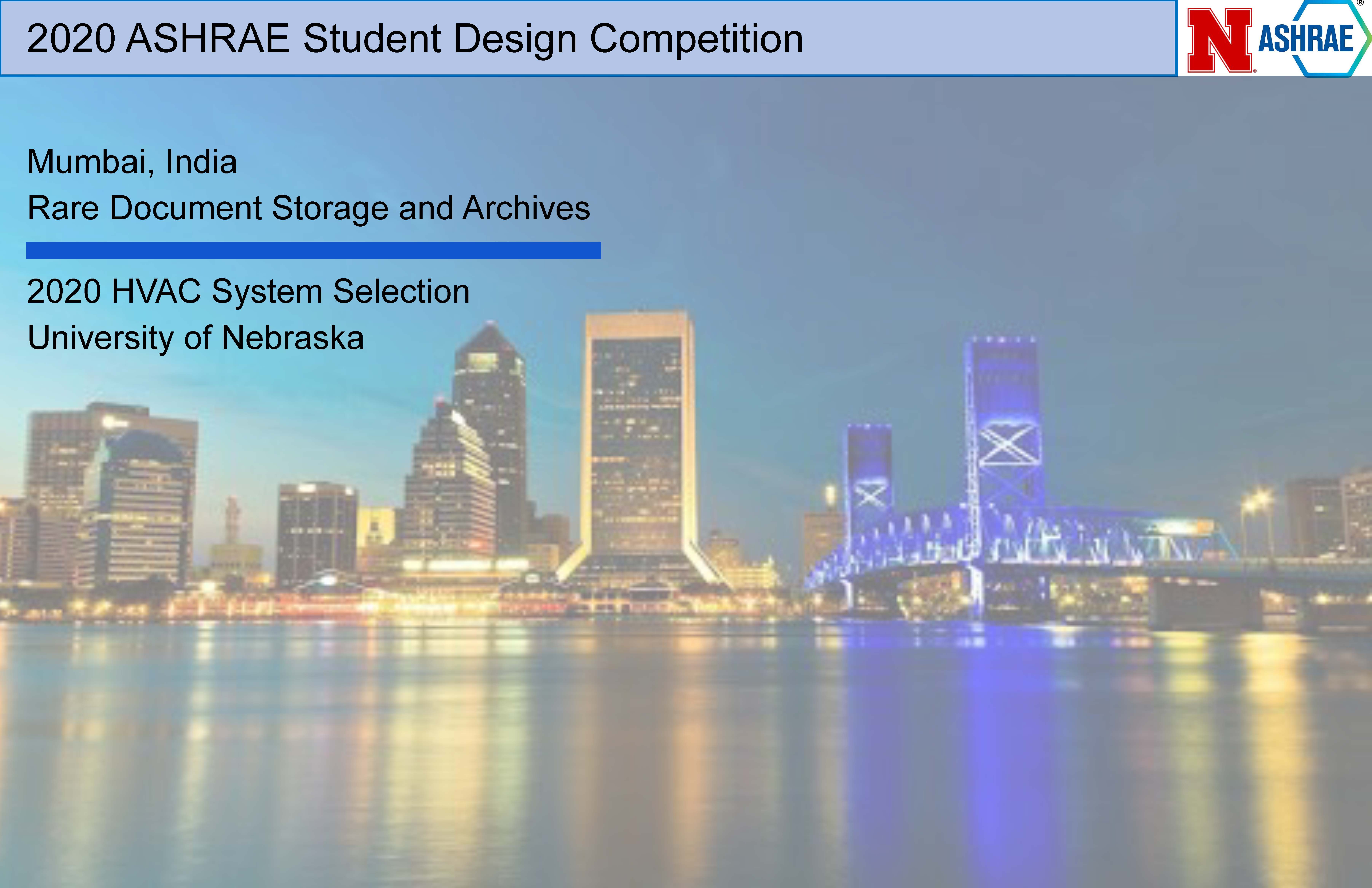 ASHRAE student design competition winners