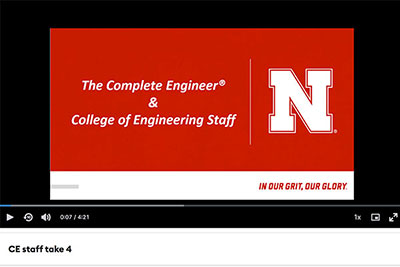 VIDEO: The Complete Engineer and College of Engineering Staff