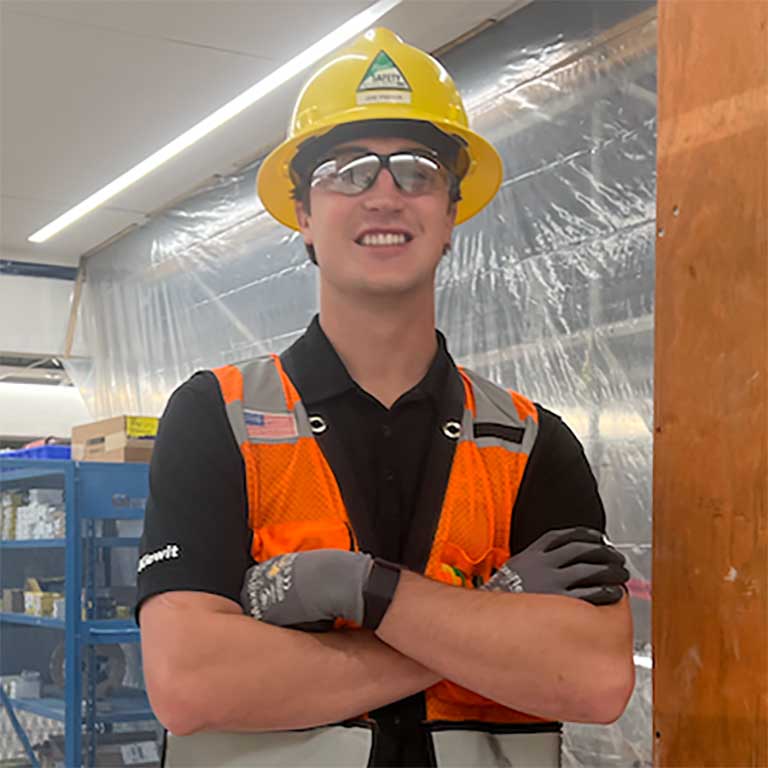 Joe Fisher is a “home grown kid” from Nebraska majoring in construction management.