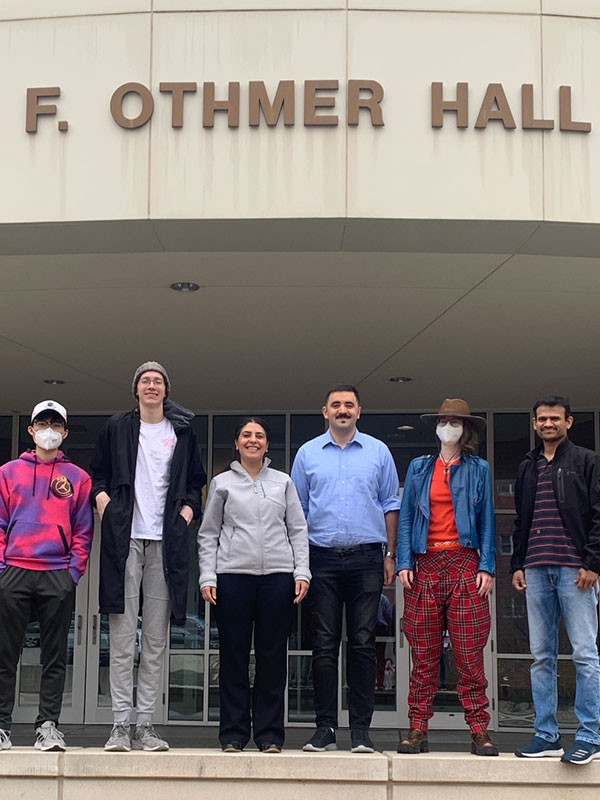 The PSE Bavarian Lab team standing in front of Othmer Hall