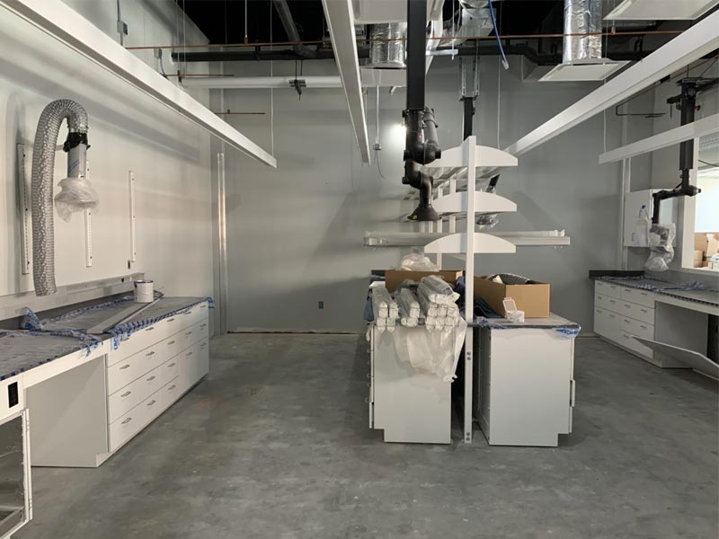 A new lab ready for use in the updated LINK ready to open in 2022.