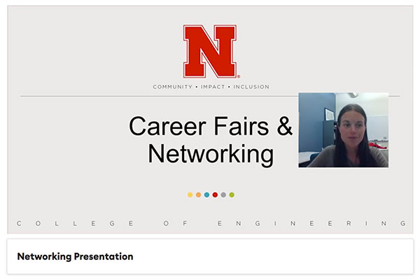 Link to video of how to prepare for Career Fairs and Networking