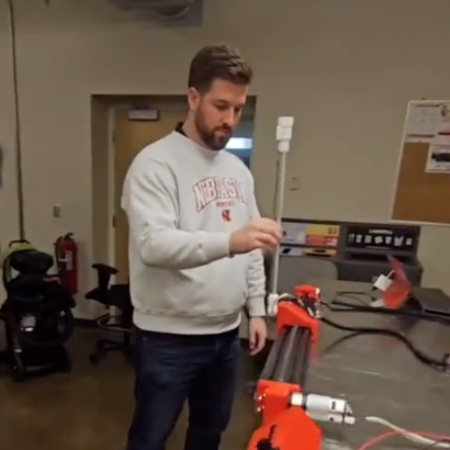 Mechanical Engineering students Caleb Osmond and Micah Busboom invented an inverted pendulum system that automatically ‘homes’ itself.