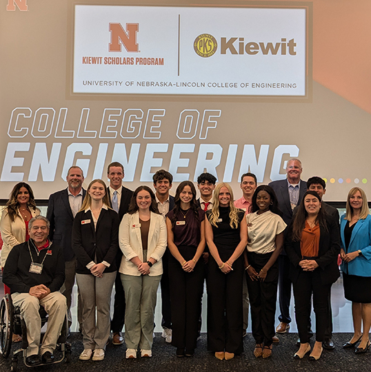 Ten first-year students have been chosen to the Kiewit Scholars Program at the University of Nebraska-Lincoln College of Engineering.