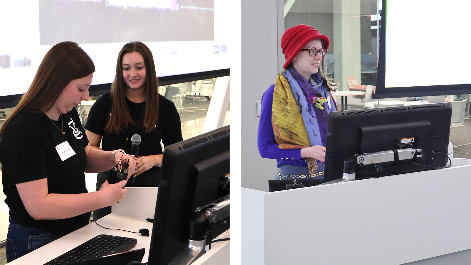 Different student groups at the 2025 Pitch Competition