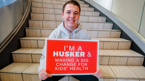 Alex McMurchie, a senior construction management major from Omaha, Nebraska.