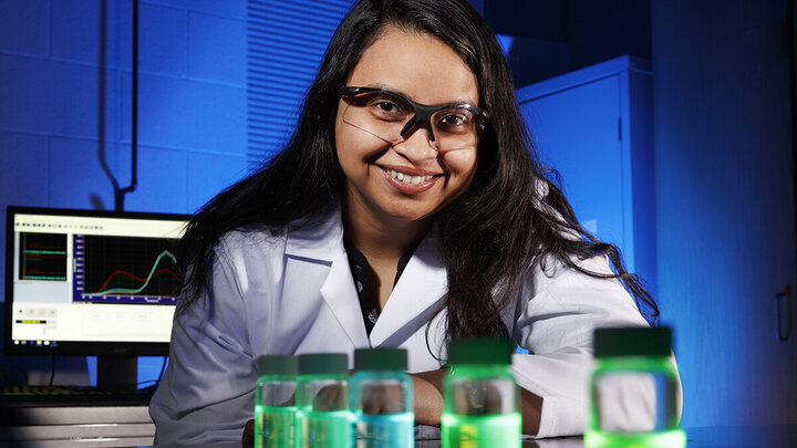 Shudipto Dishari, Ross McCollum Associate Professor of Chemical and Biomolecular Engineering. (University Communication and Marketing photo)