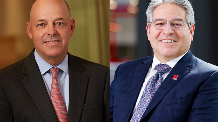 Fred Hunzeker (left) and Dean Lance C. Pérez