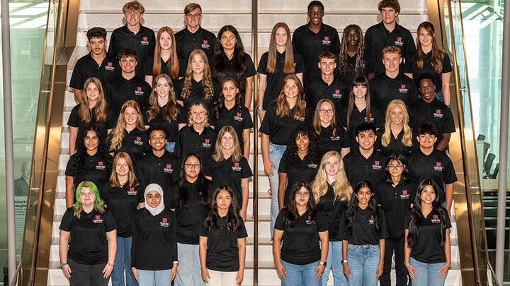 Members of the 2025-26 cohort of the Peter Kiewit Foundation Engineering Academy.