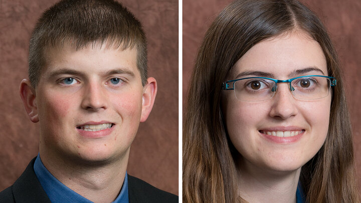 Mitchael Sieh (left) and Jennifer Mack, both pursuing master's degrees in architectural engineering, have received ACEC Scholarships.