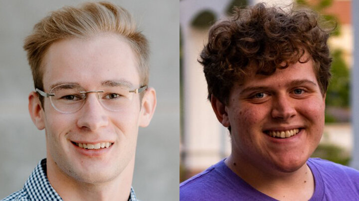 Ayden Uerling (left) and Daniel Noon.