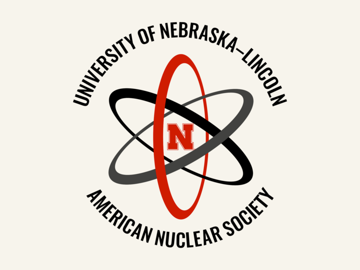 University of Nebraska–Lincoln American Nuclear Society logo featuring orbit shapes and an "N" in the center.