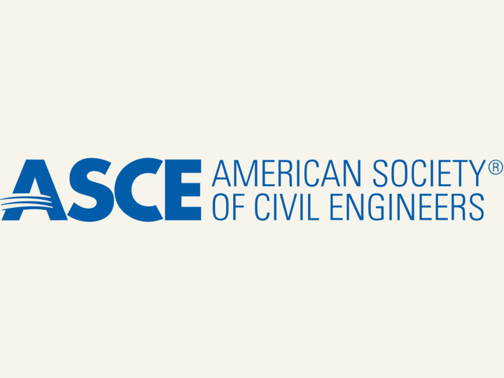 ASCE logo with "American Society of Civil Engineers" in blue text on a light background.
