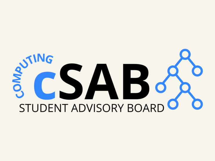 Computing Student Advisory Board logo with a network diagram.