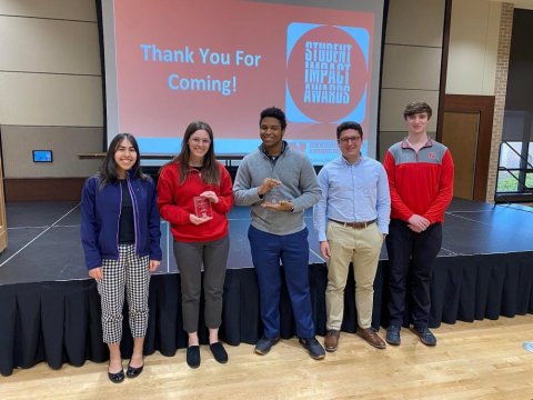 Nebraska's Engineers Without Borders chapter earned two Student Impact Awards.
